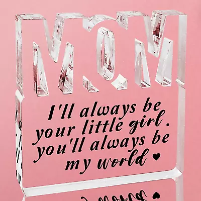 Mothers Day Gifts For MomRomantic I Love You Mom Gifts Acyrlic Women Wife Gifts • $9.99