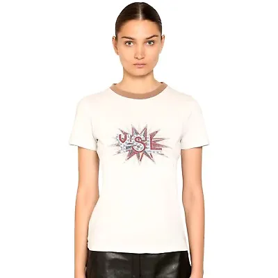 Yves Saint Laurent YSL Disco Multicolor Print Women's Designer T-Shirt XS - S • £97.31