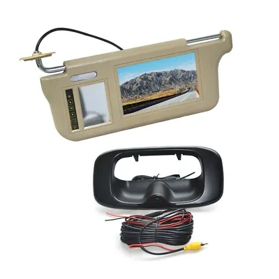 Sun Visor Rear View Mirror Monitor & Reverse Camera For Chevrolet Silverado /GMC • $199