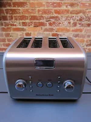 $100 • Buy Kitchenaid Artisan 4 Slice Toaster Silver Preloved Full Working Order