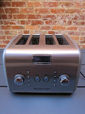 $100 • Buy Kitchenaid Artisan 4 Slice Toaster Silver Preloved Full Working Order