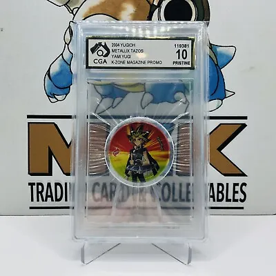 HOLY GRAIL Yami Yugi K-Zone PROMO Tazo Metalix CGA 10 Pristine ￼GRADED 2004 Rare • $10000