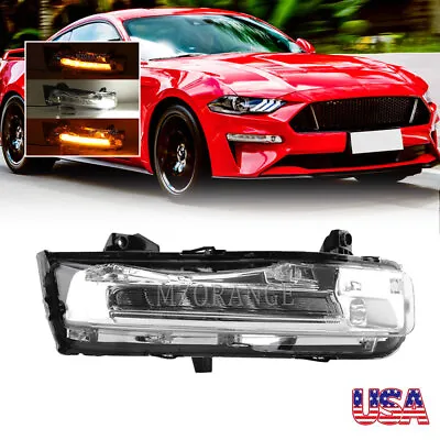$139.96 • Buy Passenger RH Side LED Bumper Turn Signal Fog Light DRL For 18-2020 Ford Mustang