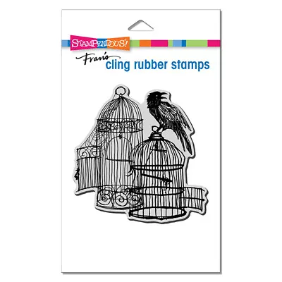 STAMPENDOUS RUBBER STAMPS CLING UNCAGED RAVEN NEW Cling STAMP • $8