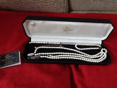 Boxed Lotus Royals Simulated Pearls 3 Items  Must See Pictures • £8