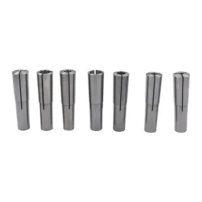 7Pcs #2 Morse Taper Collet Set 1/8  - 1/2  2MT MT2 3/16 1/4 3/8 Round Chuck New • $29.40