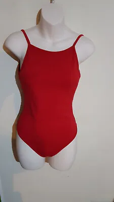 Red Bodysuit Bareback Dance Strap Top 10 12 Cosplay Singlet Taylor Swift Kookai • $14.95