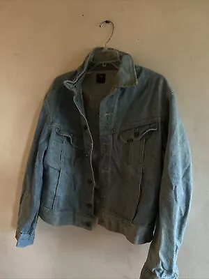 1960s Vintage Lee Union  Made Sanforized Denim Jacket Size Medium • $50