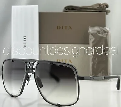 DITA MACH FIVE Square Sunglasses DRX-2087-H-BLK Matte Black Gray Gradient Lenses • $649.99