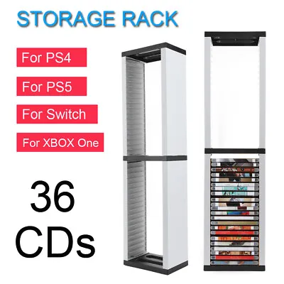 CD DVD Game Disc Storage Rack Tower Shelf Stand Holder For Switch PS5 XBOX One • $60.45