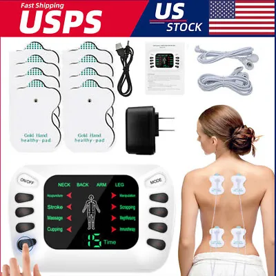 Electric Pulse Massager Tens Unit Muscle Stimulator Machine Therapy Pain Relief • $17.59