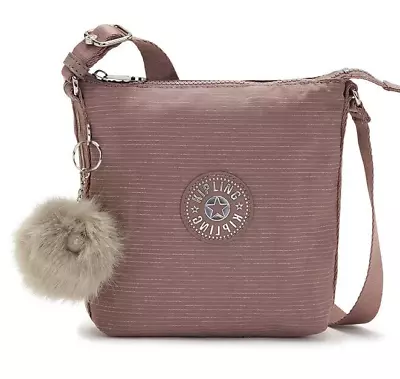 Kipling Girl's/Women's Mink Glam Shimmer Maria Crossbody Bag (KI1973) - NWT • $39.99