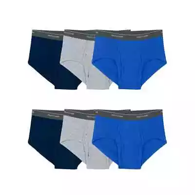 Fruit Of The Loom Men's  Briefs  6 Pack Sizes S-3XL • $15.99