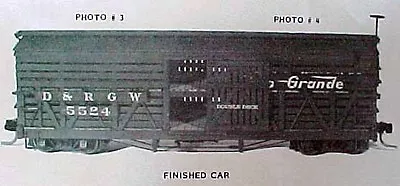 HOn3 NG D&RGW 5500 Series Double Deck Stock Car MRGS Kit# 101 No Trucks  • $22.95