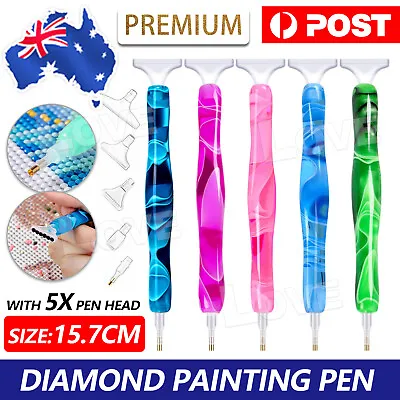 $5.65 • Buy 5D Resin Diamond Painting Pen Kit Handmade Point Drill Cross Stitch Picker Tools