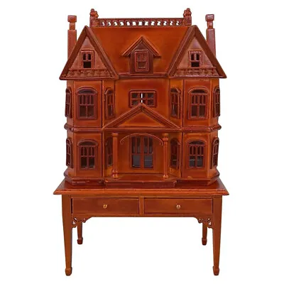1: 12 Dollhouse Mini Model Toy House Scene Vintage Villa Display Cabinet • $53.09