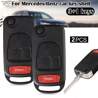 2PCS Remote Fob Key Shell Case For Mercedes-Benz ML320 ML430 C230 CL500 CL600 • $14.09