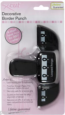 £3.99 • Buy X Cut Decorative Detailed Border Punch Card & Scrapbooking Xcut LOOPED FRINGE