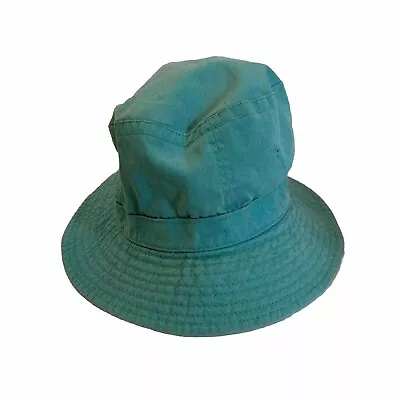 Port Authority Bucket Hat Bluish Green Denim VTG Made In Bangladesh L/XL • $14.02