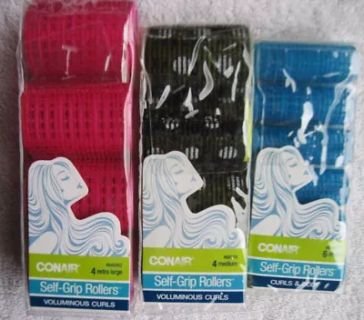 Conair Self Grip Rollers Volume Body Curls Hair Curlers Small Medium Extra Large • $12