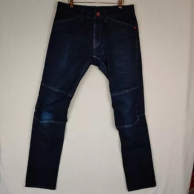 Mountain Hardware Jeans Mens 32x34 Blue Denim Selvedge Climbing Double Knee • $39.97