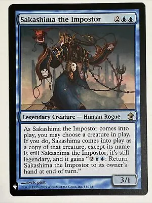  ⭐️ 1x Unplayed / NM Sakashima The Imposter From Mystery Boosters 1 Magic MTG • $27.94