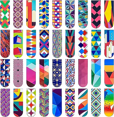 36 Pcs Magnetic Bookmarks Colorful Magnet Page Markers Magnetic Book Markers  • £9.40