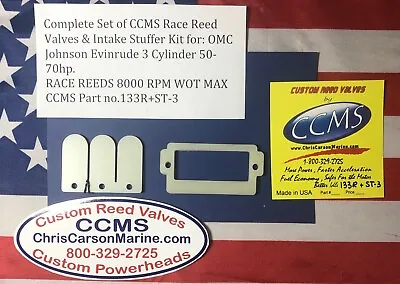 CCMS OMC Johnson Evinrude Race Reeds & Intake Stuffer Kit 50-75hp  • $85