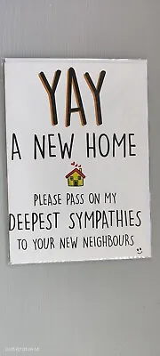£2.20 • Buy Funny NEW HOME Card Moving House New Neighbours Good Luck Comedy Adult Humour :)