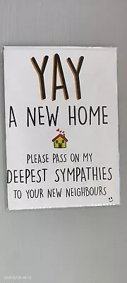 £2.20 • Buy Funny NEW HOME Card Moving House New Neighbours Good Luck Comedy Adult Humour :)