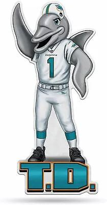 Miami Dolphins Pennant Mascot Logo 18 Inch Soft Felt • $17.79