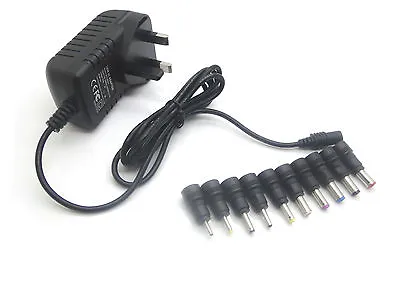 Mains AC-DC Adaptor 9V/1.0A Power Supply Charger For X Rocker Gaming Chair • £10.99