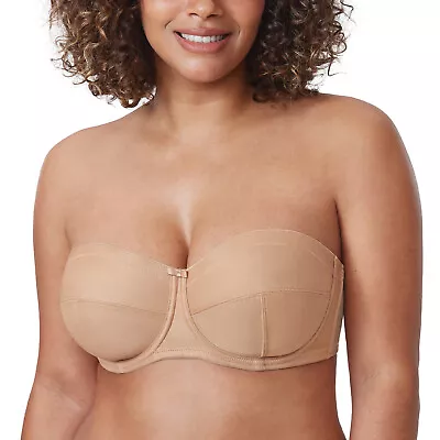 DELIMIRA Women's Strapless Bra Plus Size Underwire Convertible Non Padded • $25.73