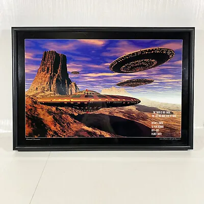 Electric Art Gallery Roswell Saucers UFO Illuminated Picture - No AC Adapter • $35.96