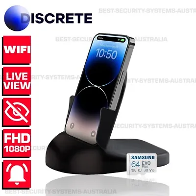 24/7 Wireless Docking Station Camera 64GB 1080P WIFI Mobile Spy Hidden • $140.92