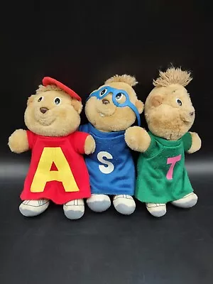 Vintage ALVIN & THE CHIPMUNKS 7  Plush Stuffed Animals- Alvin Simon Theodore • $24.95