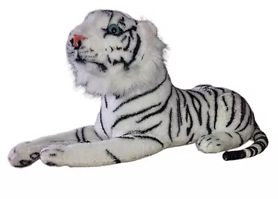 White Siberian Tiger Blue Eyes Tiger Tales Toys Realistic Plush Toy 20  Viahart • $19