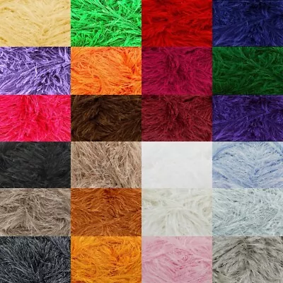 King Cole Moments DK - 50g - 100% Polyester - Faux Fur Eyelash Yarn • £1.99