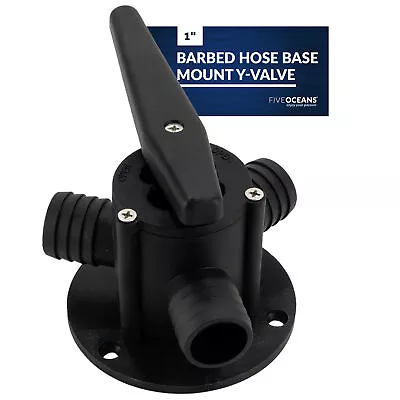 Five Oceans Base Mount Y-Valve With 1-Inch Barbed Hose Ports - FO4124  • $53.60