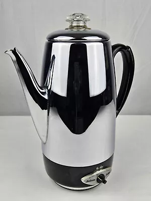 Vintage 1960s Sunbeam Deluxe Chrome Coffee Automatic Percolator Model AP-20A • $39.99