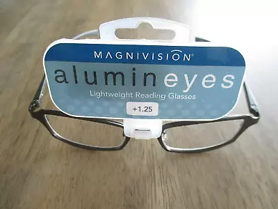 Magnivision Alumineyes Reading Glasses 1.25 Retails $19.99 • $7.29