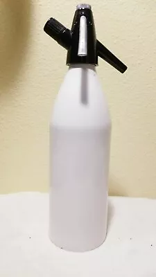 Vintage Kayser Soda Siphon Bottle Austria Mid Century Seltzer Bottle White Metal • $30