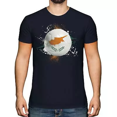 £10.95 • Buy Cyprus Football Mens T-shirt Tee Top Gift World Cup Sport
