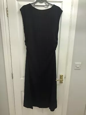 New H&M Jersey Drape MIDI Shift Dress L • £8