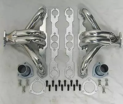 Small Block Chevy Ceramic Coated Hugger Headers Shorty 350 400 SBC DISPLAY • $169.87