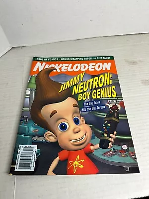 Nickelodeon Magazine December/January 2002 Jimmy Neutron Boy Genius • $14.99