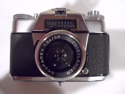 Vintage Voigtlander Bessamatic 35mm Film Camera With Skoparex 1:3.4/35 Lens • $129.99
