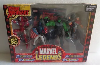 New Mib 2006 Toybiz Marvel Legends Young Avengers 4 Pack Set Iron Lad Patriot • $119.99