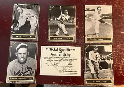 1993 Spectrum Babe Ruth Authentic 24K Gold Signature Card + Four Other GREATS  • $15.88