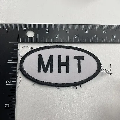 $5.99 • Buy Vtg Unknown Letter Initials M H T MHT Advertising Patch 22K6